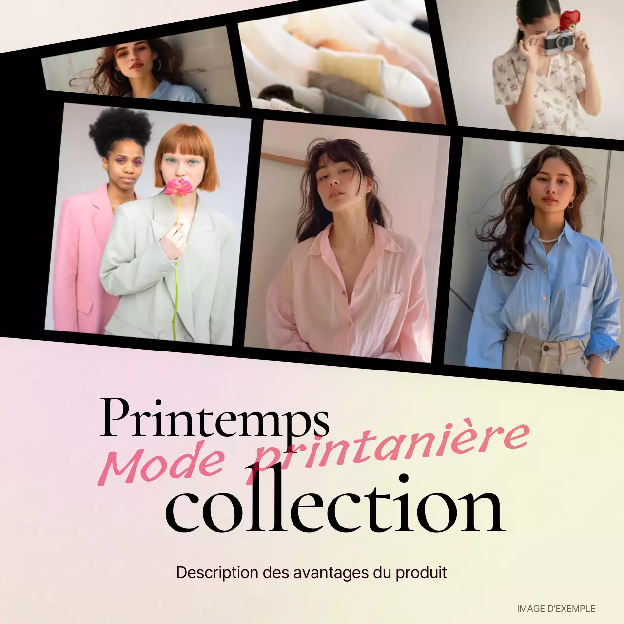 Promouvoir une couverture de mode tendance en rose