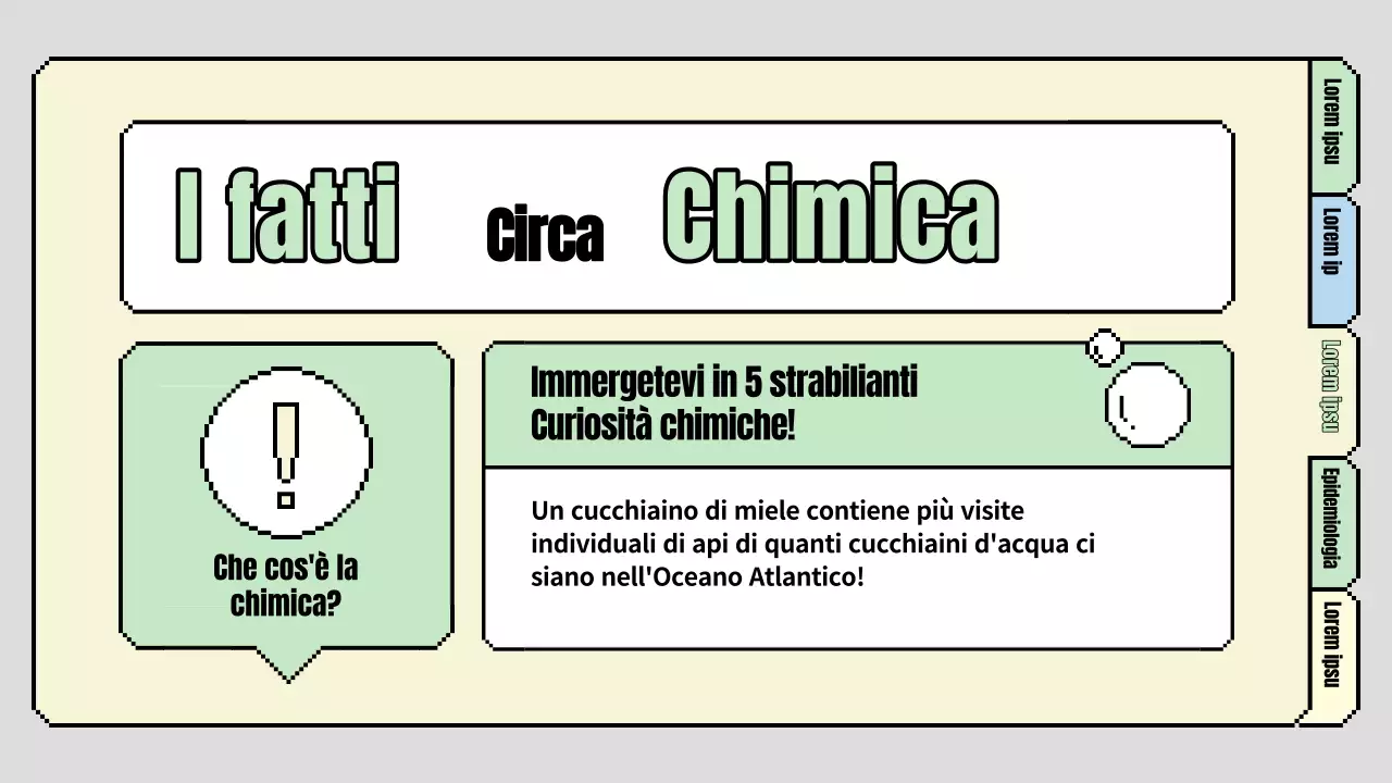Un simpatico programma di lezioni di scienze primarie in azzurro e verde chiaro