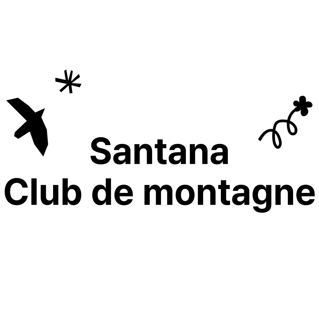 Un club de montagne mignon avec des gribouillis1