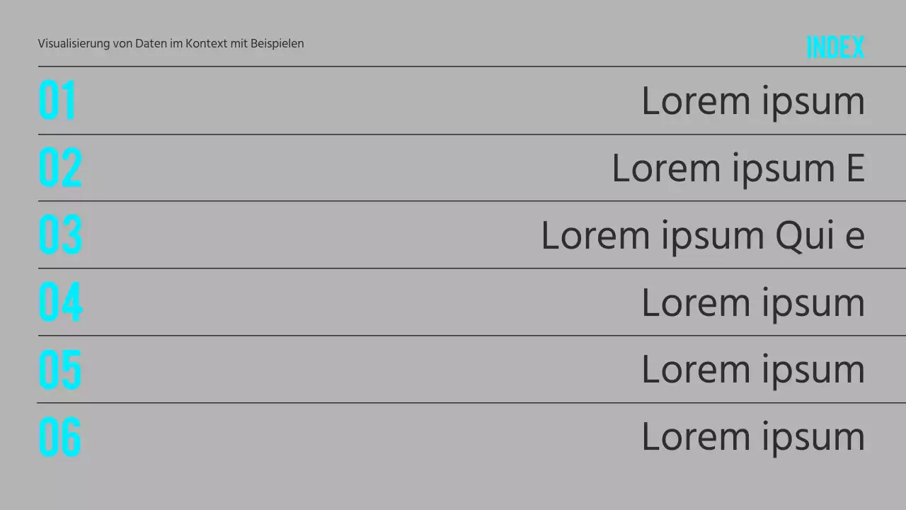 Schwarzer, minimalistischer Datenvisualisierungsbericht