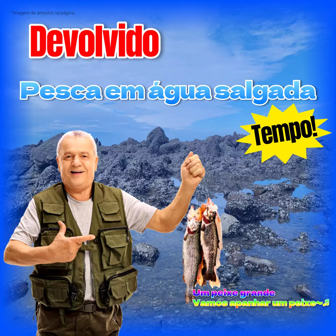 Promover a pesca retromarítima de azuis e arco-íris