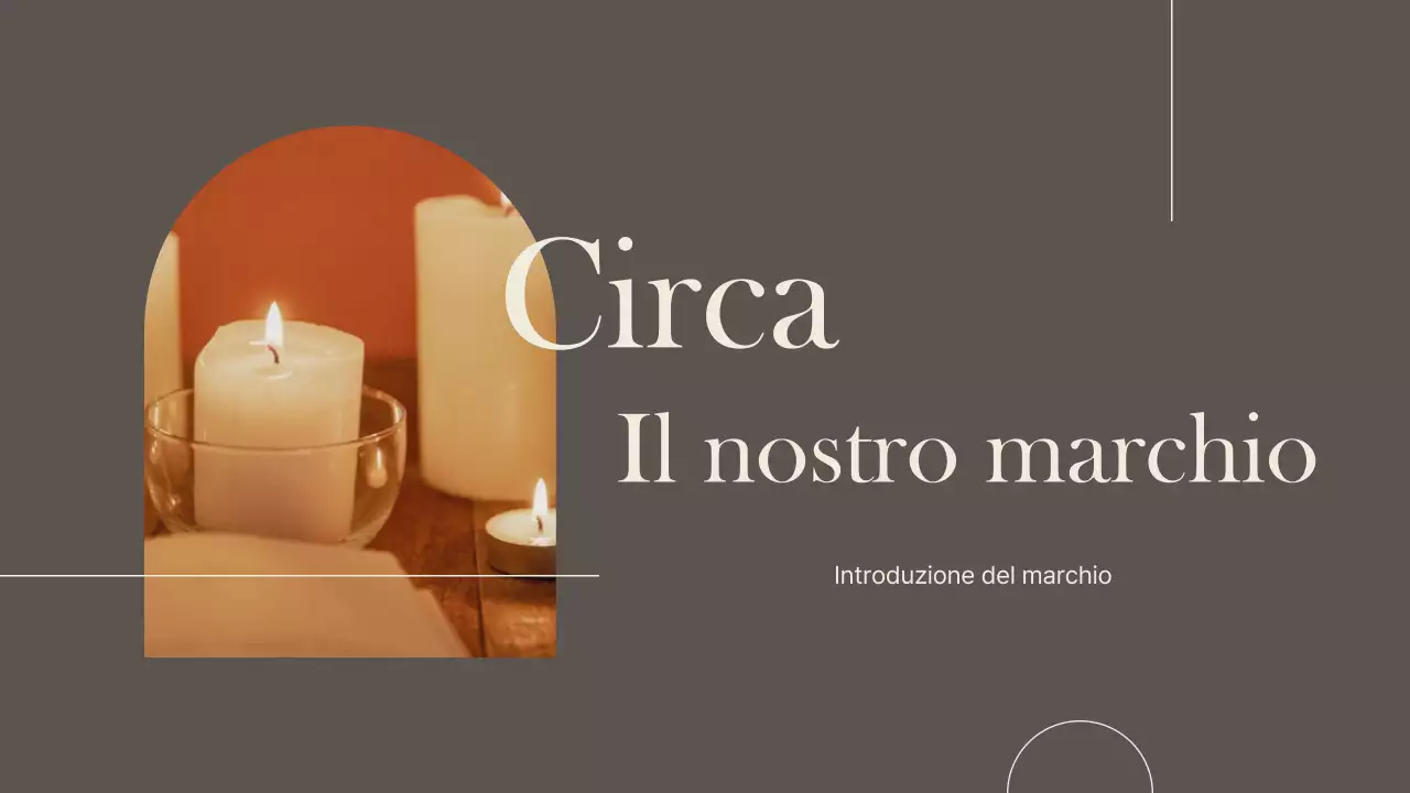 Un marchio di lusso per piccole imprese in marrone e avorio