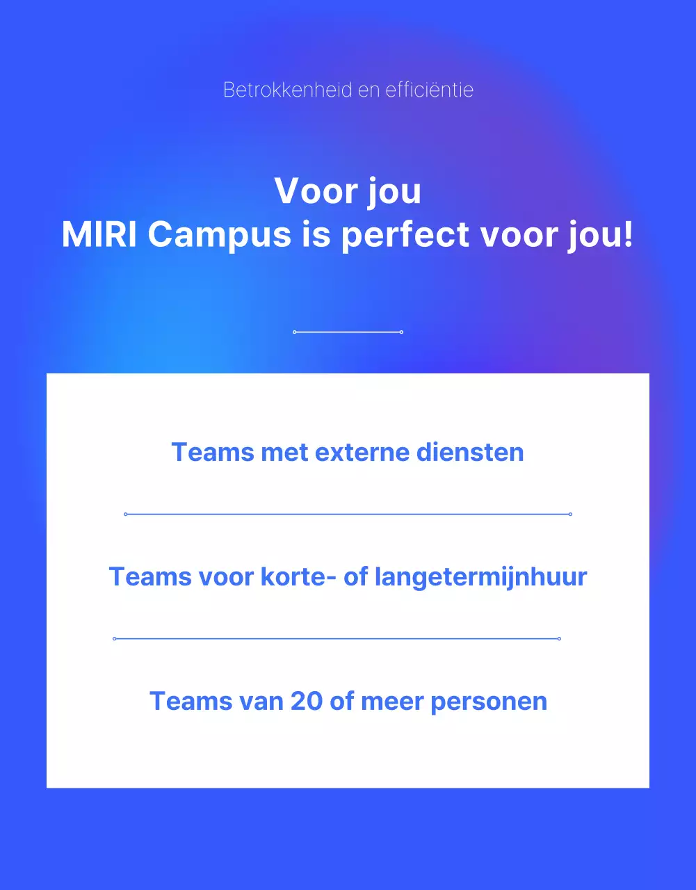 Blue's moderne gedeelde kantoorruimte promoten