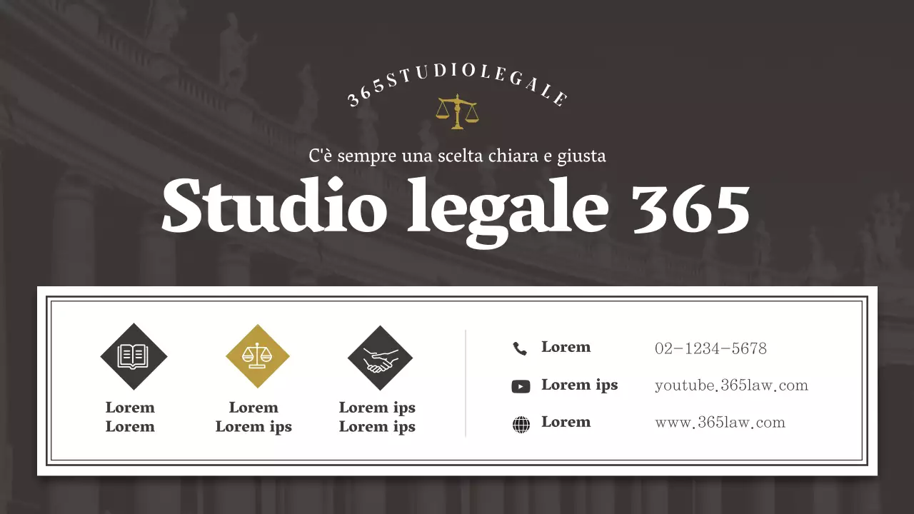 Profilo aziendale dello studio legale Simple Brown and White