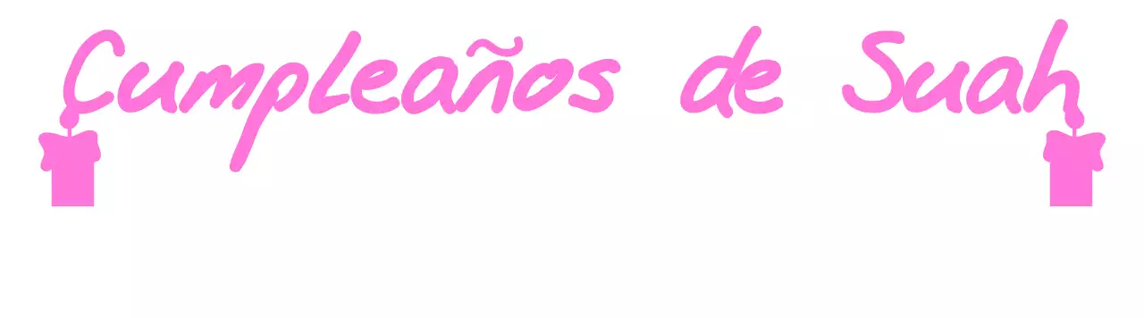 Diseño de cumpleaños con letra manuscrita e iconos de velas