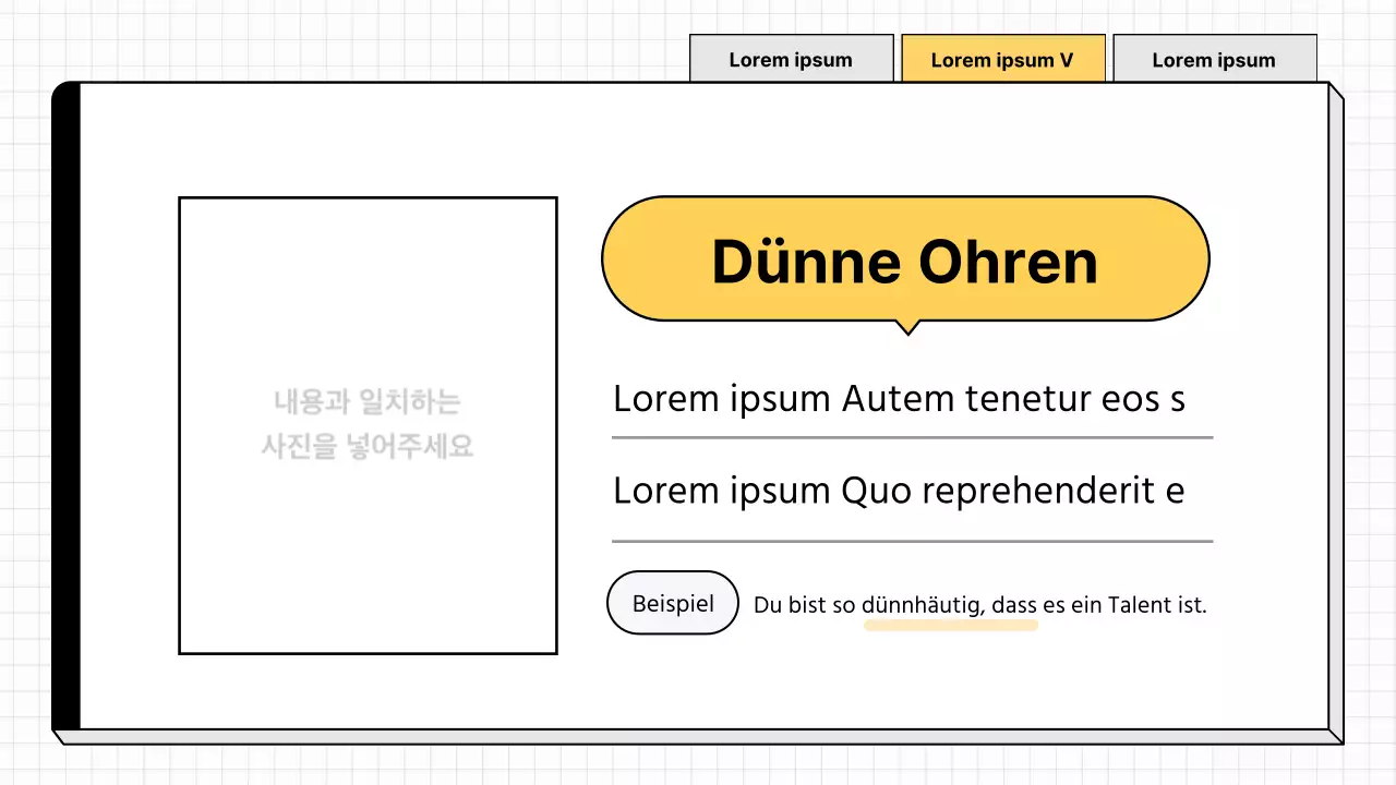 Einfache gelbe und weiße Sprachlehrmittel