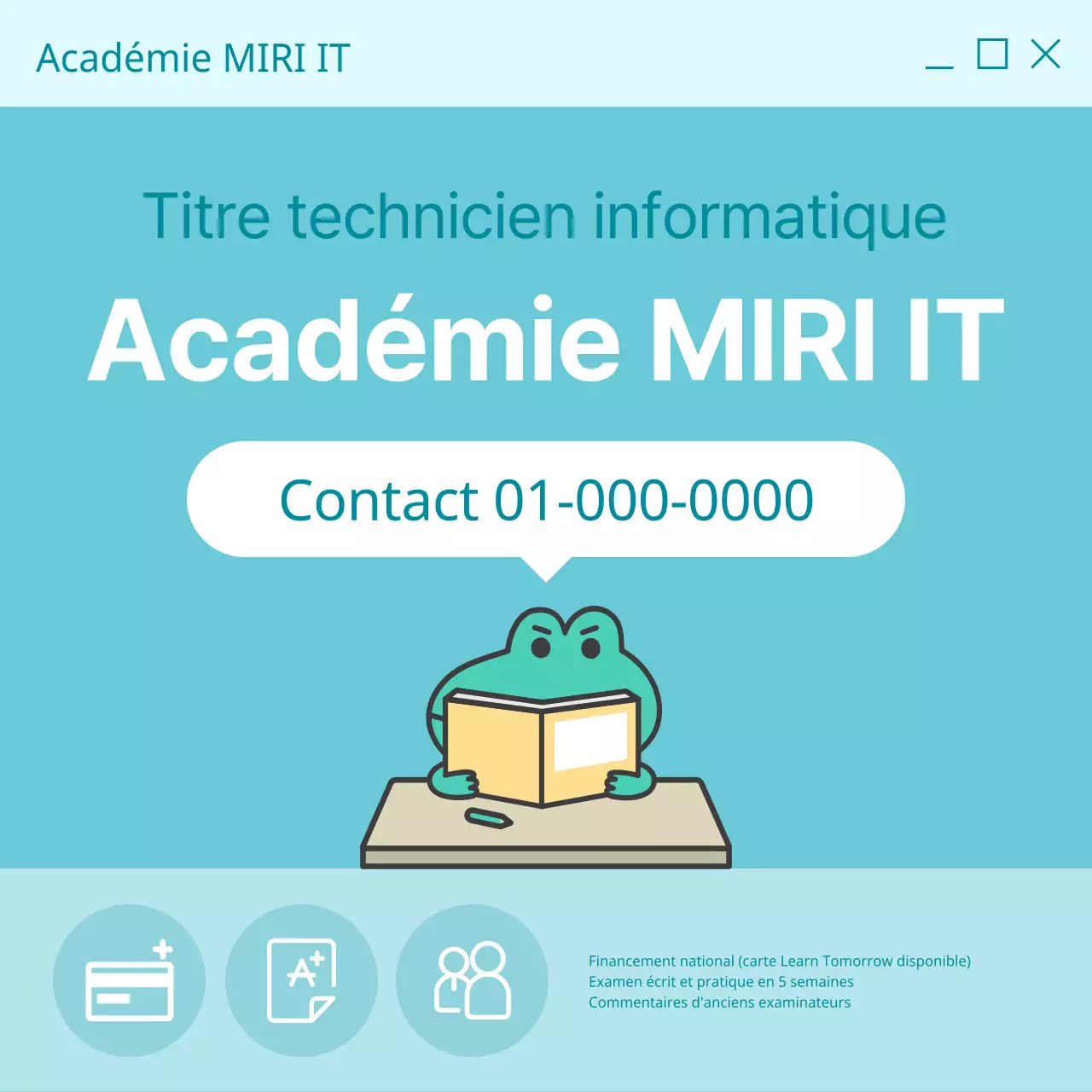 Promouvoir les cours de certification à la mode sur un fond bleu clair
