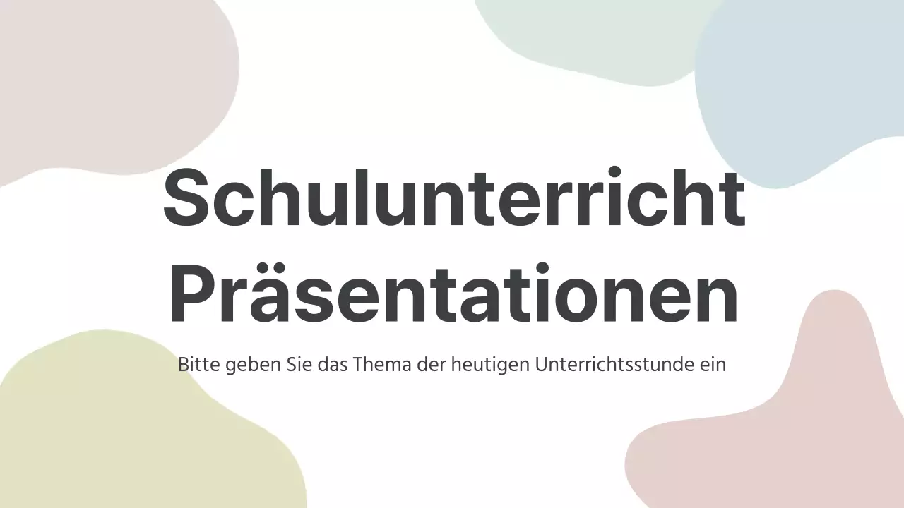 Graue und einfache Unterrichtsmaterialien für Lehrer