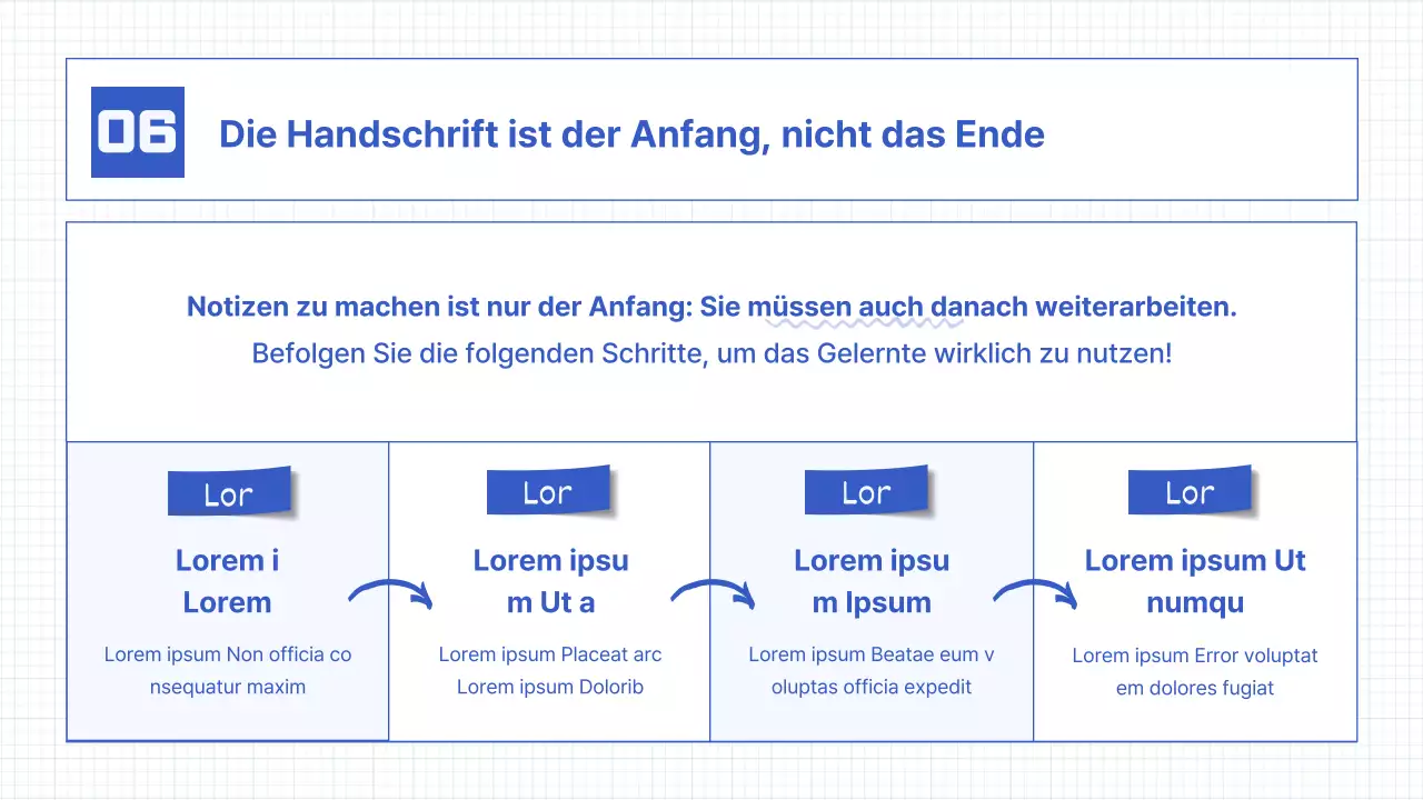 Einfache Handschriftelemente in Blau Unterrichtsressourcen