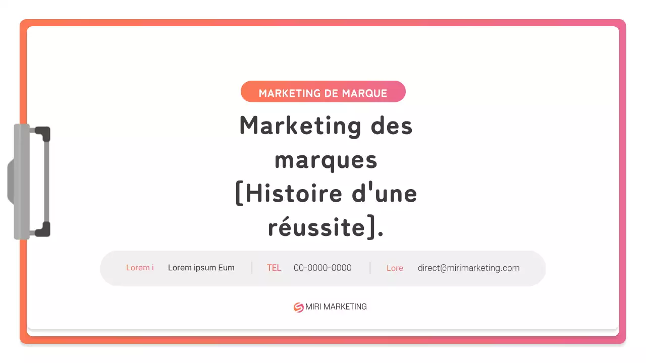 Comment créer une marque rose et orange simple étude de cas marketing