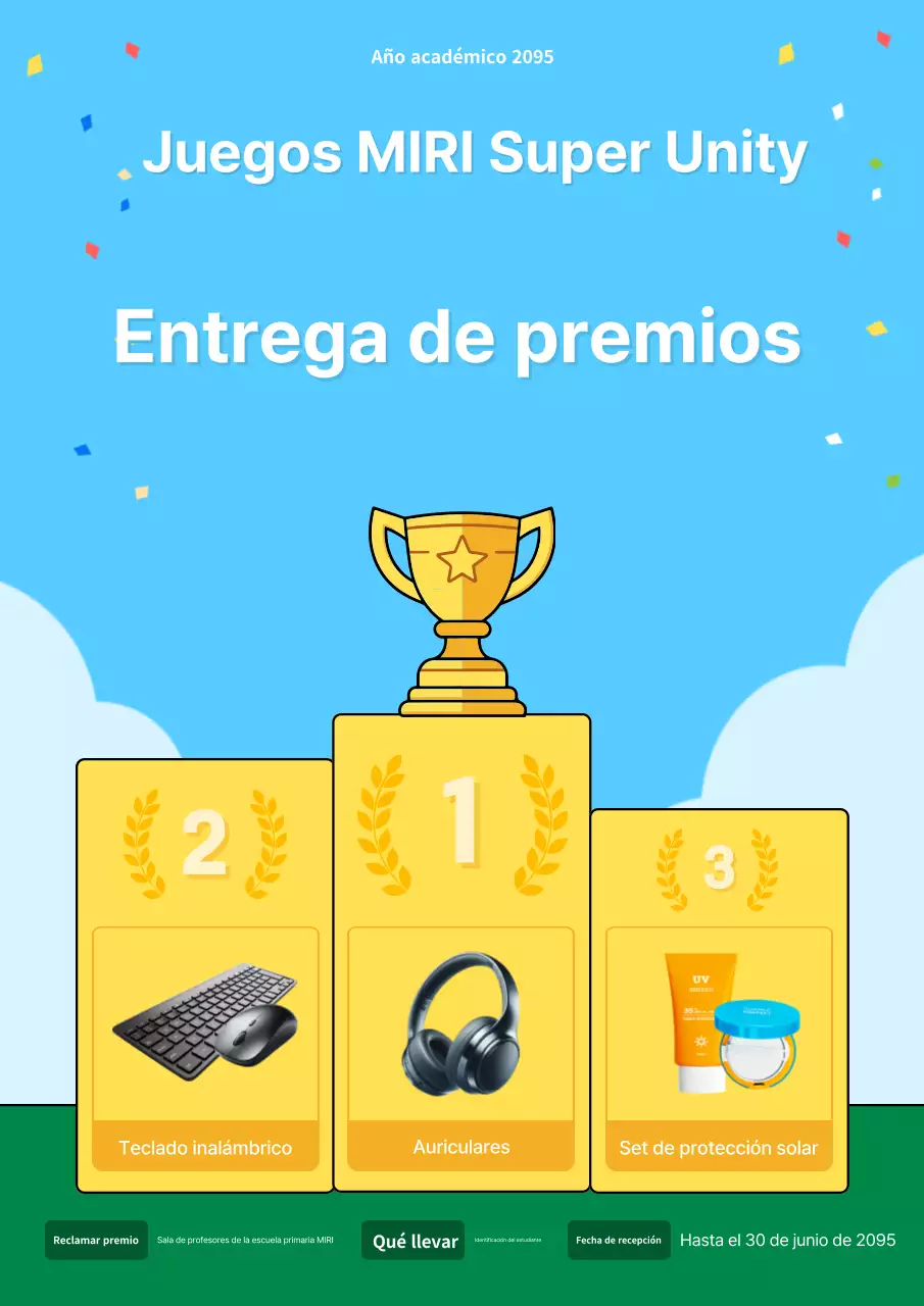 Promover una jornada deportiva celeste y verde en la escuela primaria