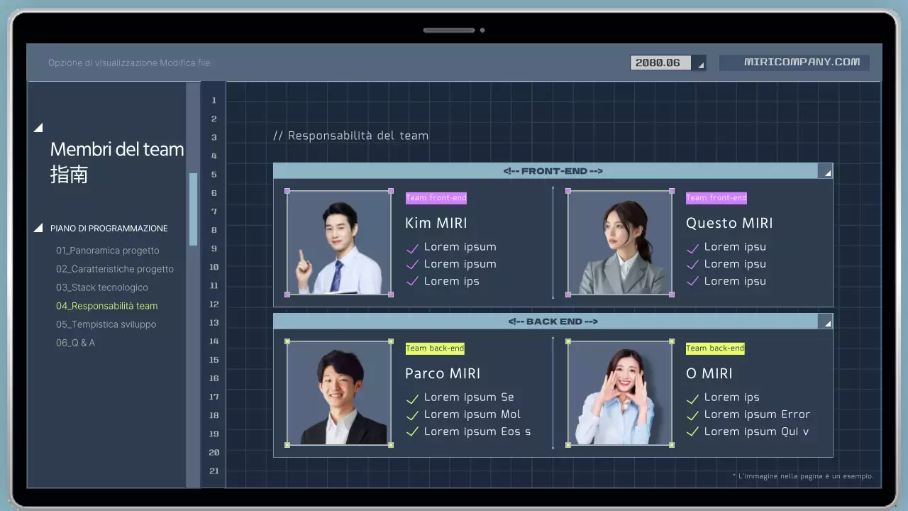 Prospetto del programma di codifica per sviluppatori in stile cyber in blu navy e giallo