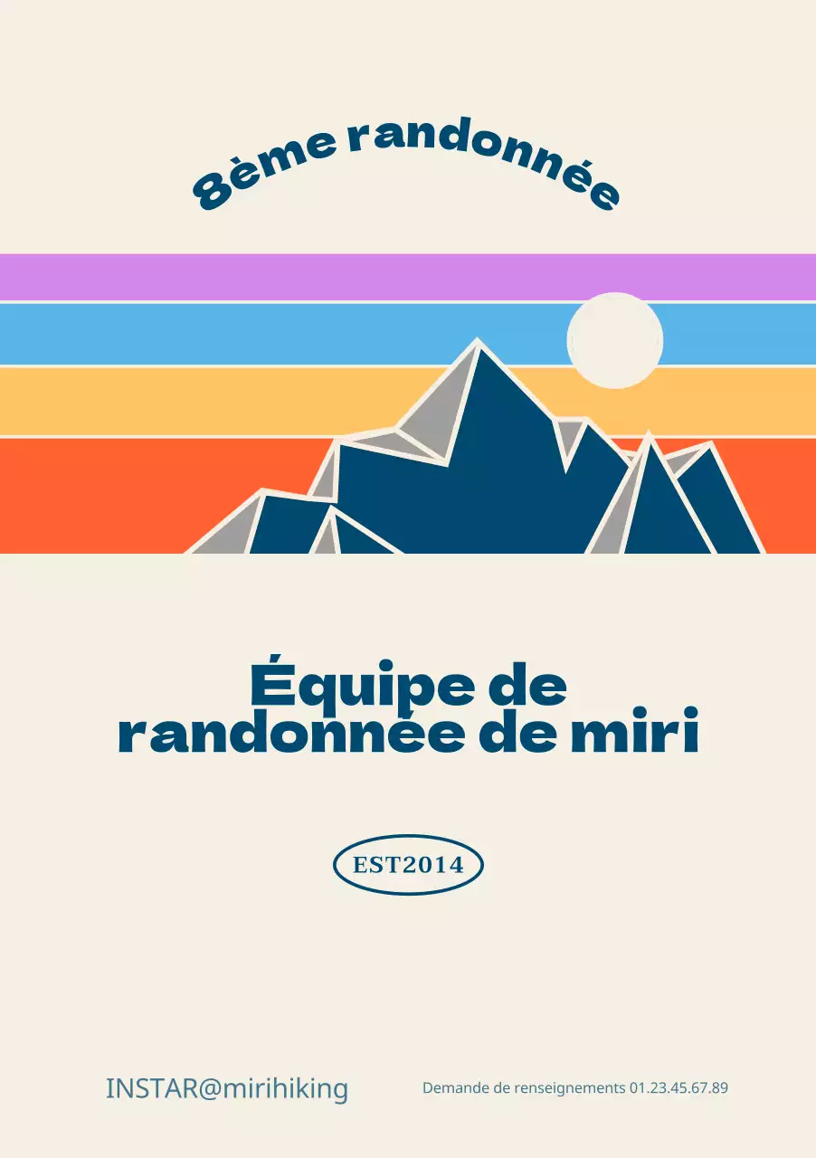 Promouvoir les associations de montagne grâce à des illustrations colorées de montagnes et de paysages