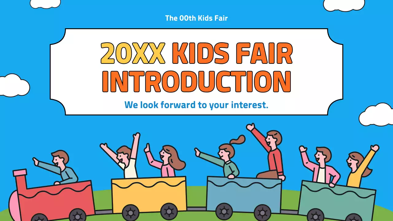 Blue Playful Kids Event Guide Presentation