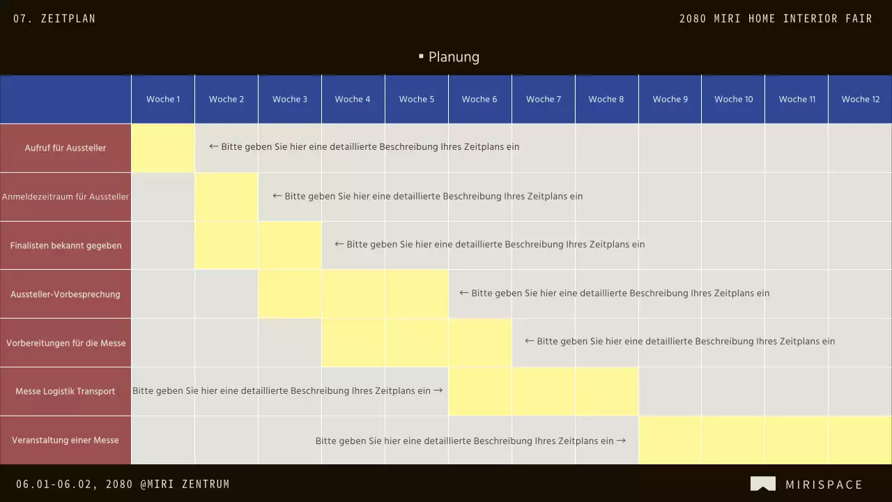 Förderung des Aufrufs zur Teilnahme von Unternehmen an der Messe für braune und blaue moderne Inneneinrichtung