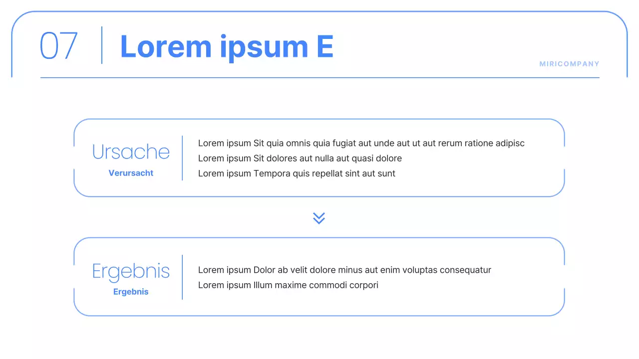 Einfache Unternehmensberichte in Blau