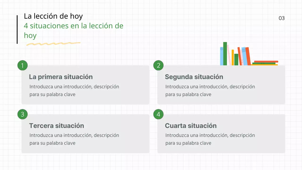 Plan de clases para profesores de escuela en blanco y verde