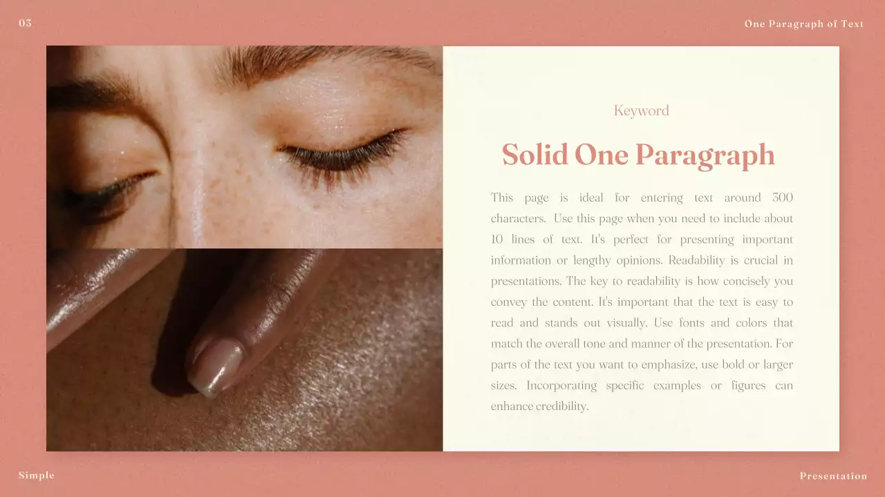 Coral Simple Template Presentation