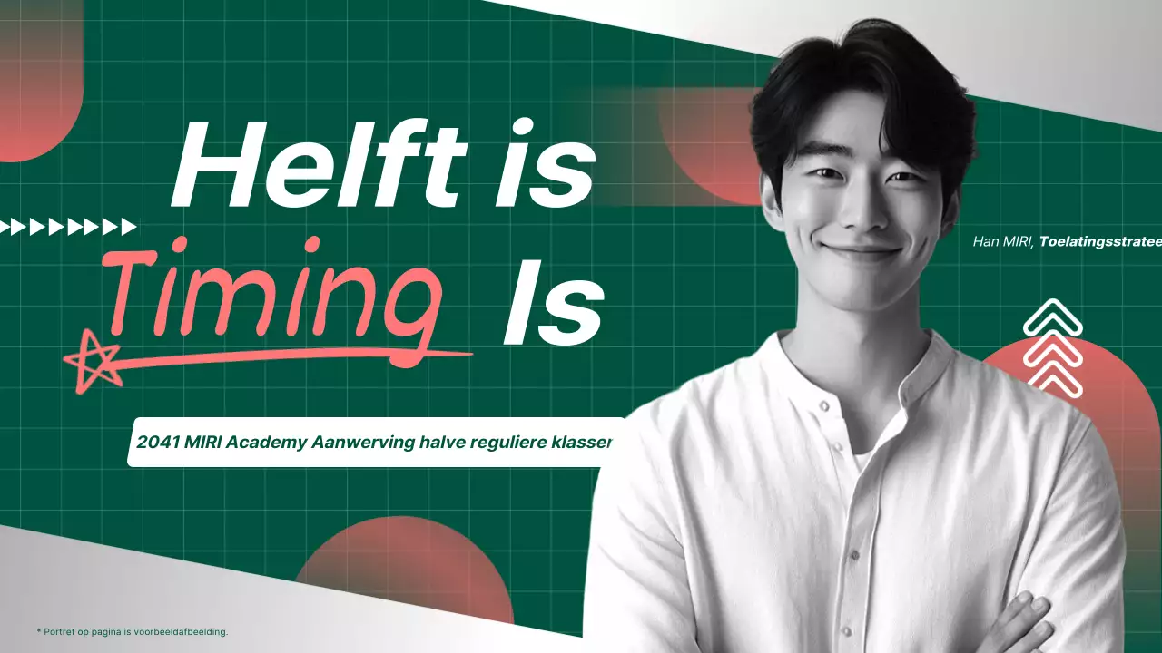 Kaki en zwart-wit promoten als een trendy manier om de helft van je toelatingsklas te rekruteren