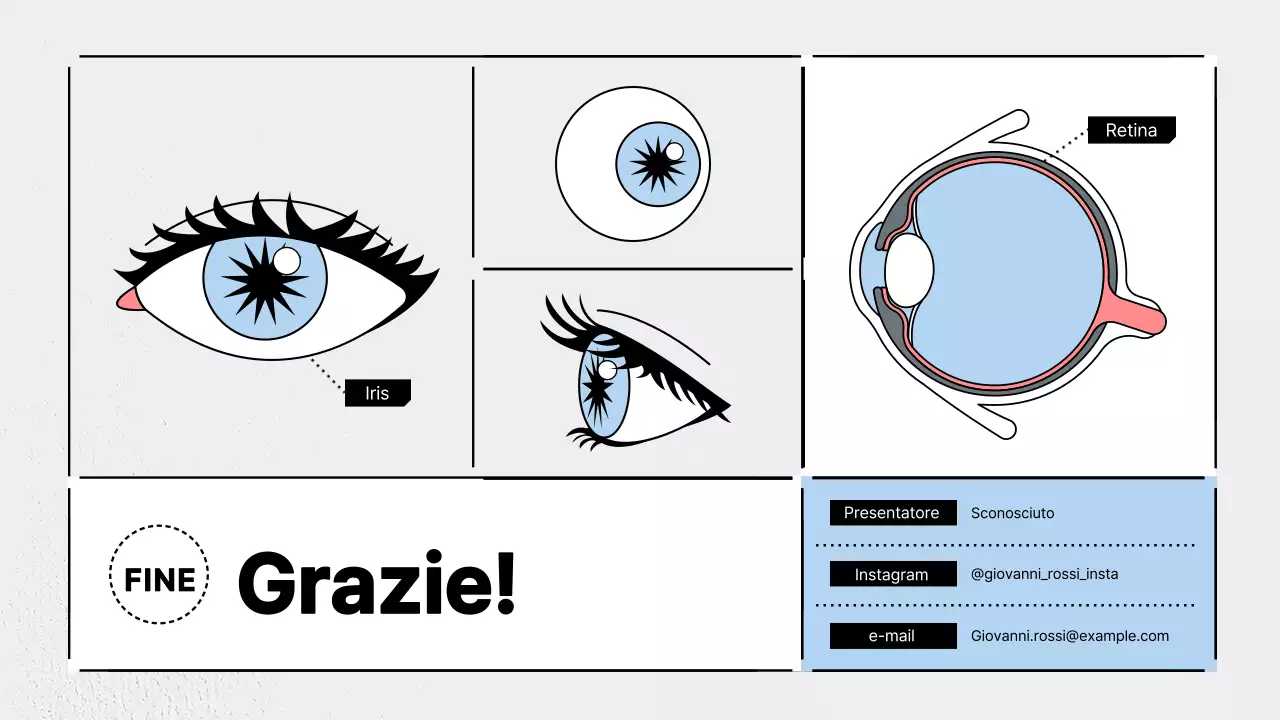 Promuovere la scienza moderna in azzurro e grigio