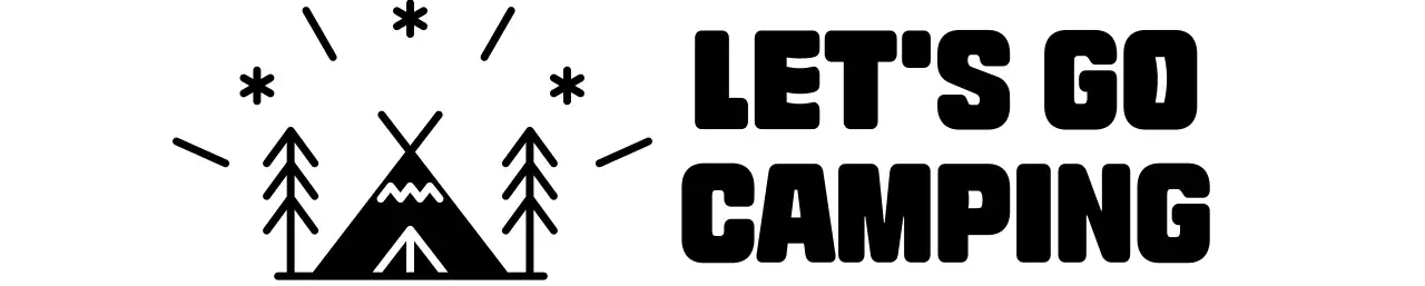 Parque de campismo luminoso e alegre com ilustrações de acampamento