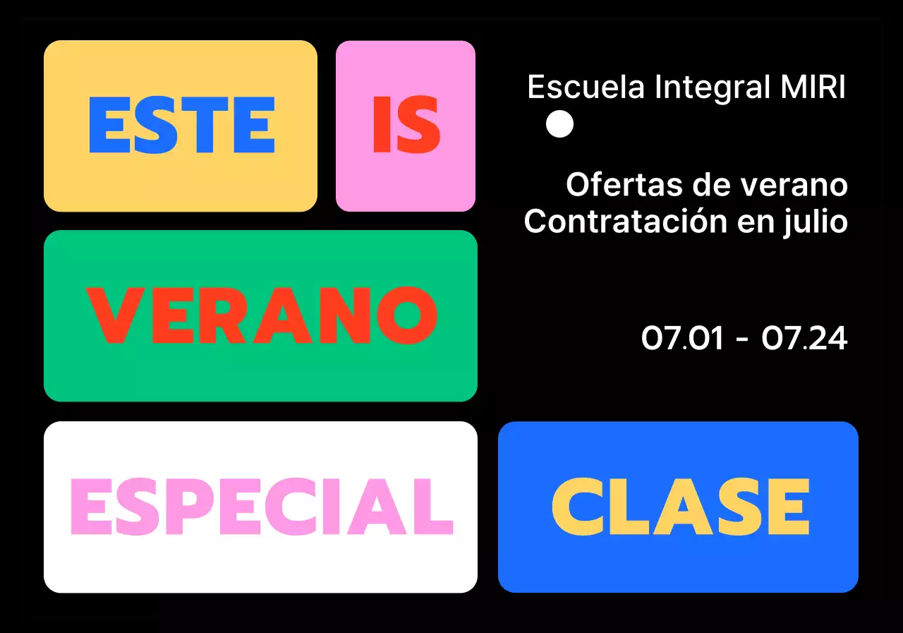 Diseños con recuadros de distintos colores para resaltar las frases