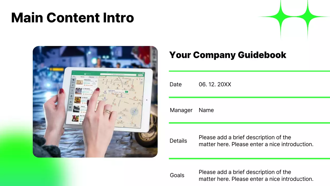 Green Modern Content Analysis Report Presentation