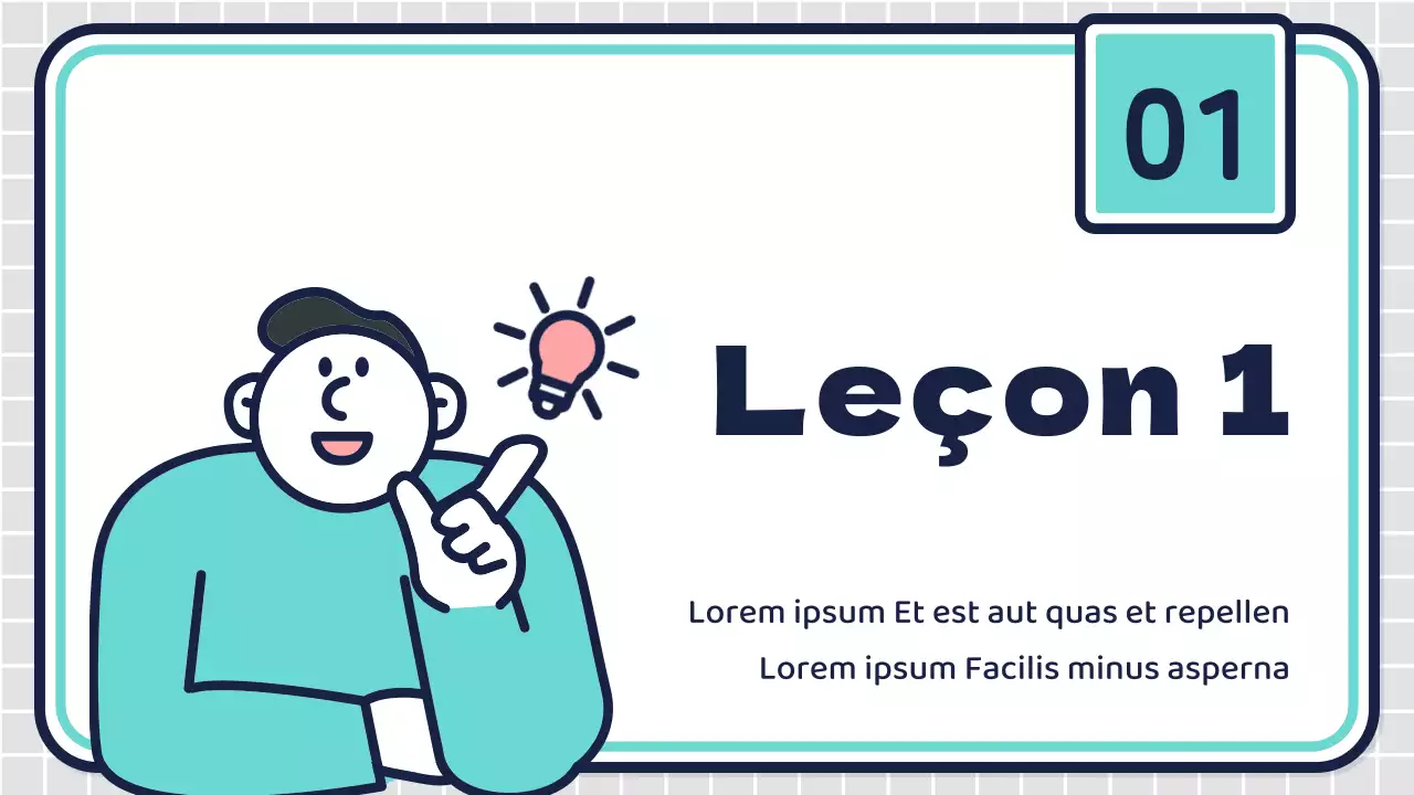 Plans de cours pour le collège avec des personnages roses et mentholés