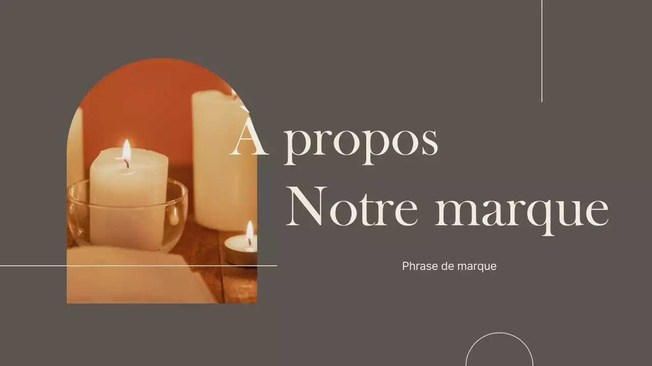 Une marque de luxe pour les petites entreprises en marron et ivoire