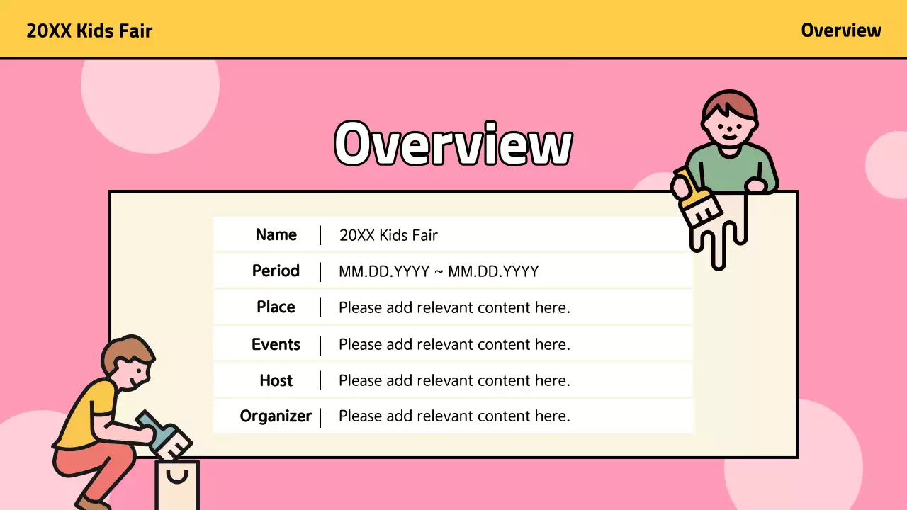 Blue Playful Kids Event Guide Presentation