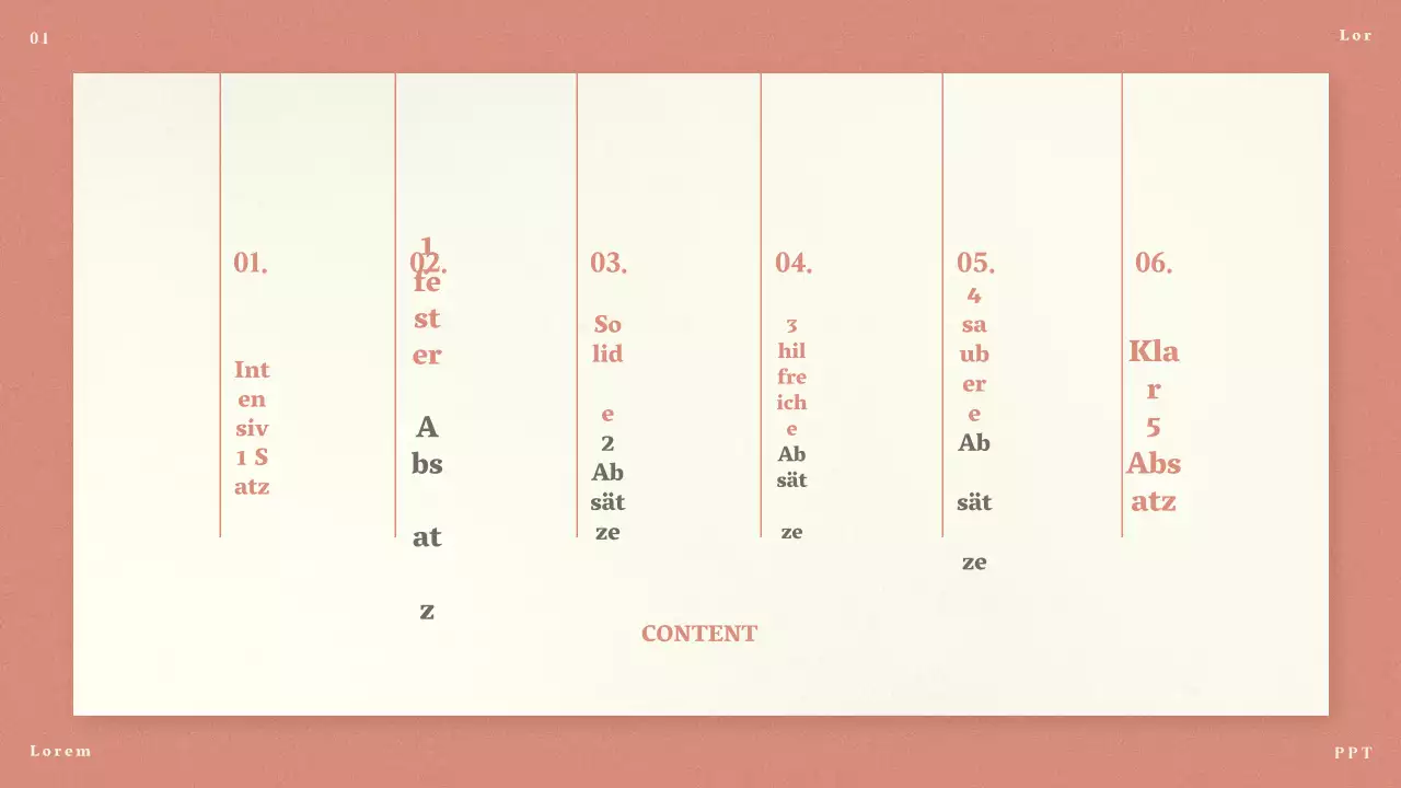 Rosa minimalistische Vorschläge für lange und kurze Beiträge