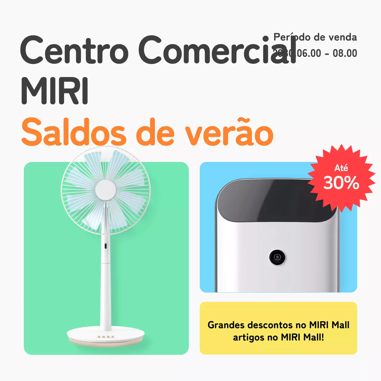 Promover uma exposição de verão simples em azul claro