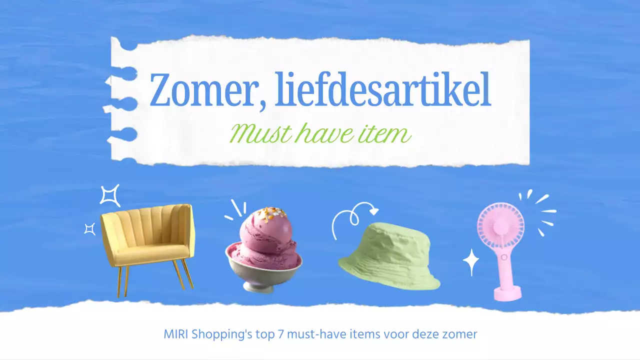 Een eenvoudige zomerse sfeer in chartreuse en blauw MainTitle