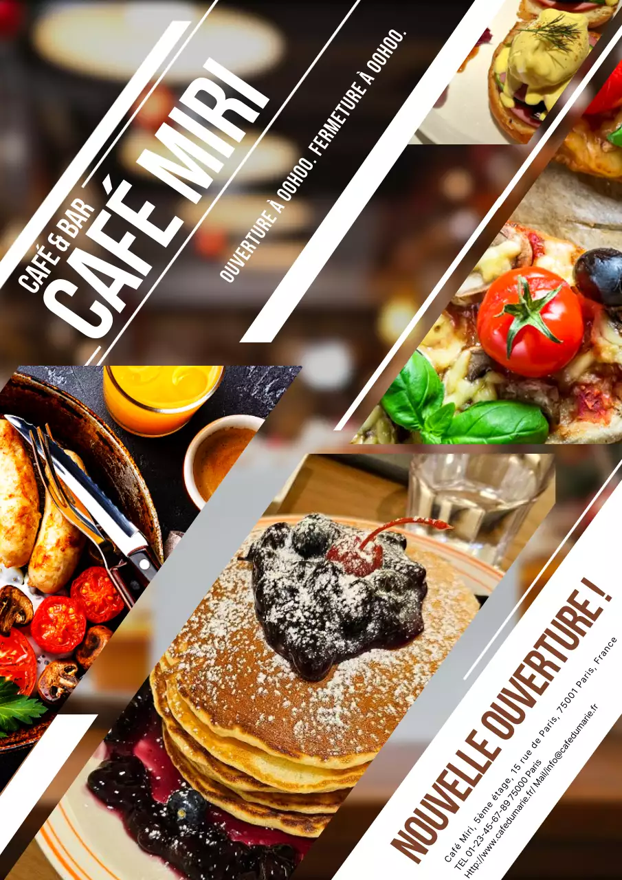 Une simple publicité pour un café blanc