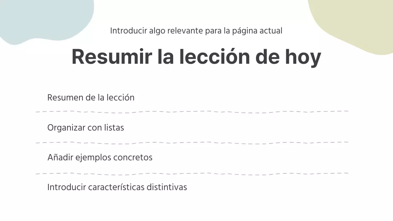 Material didáctico gris y sencillo para el profesor