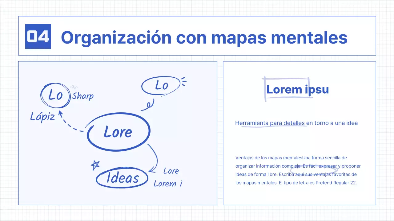 Elementos sencillos de la caligrafía en azul Recursos didácticos