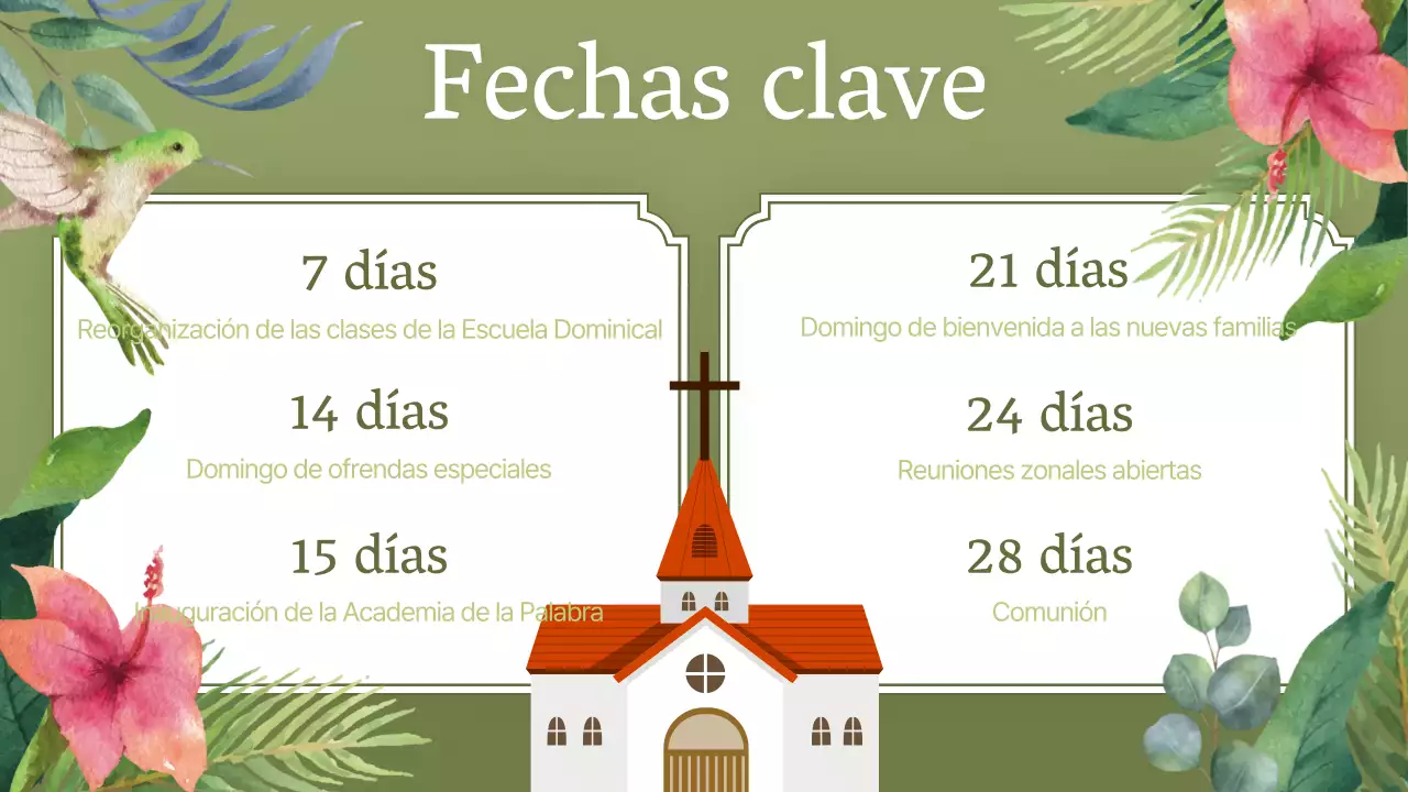 Guía para un servicio de agradecimiento caqui y rosa