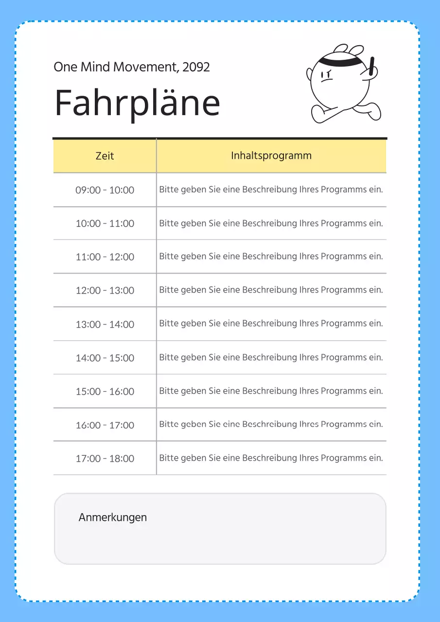 Ein Leitfaden für den gelb-blauen Sporttag