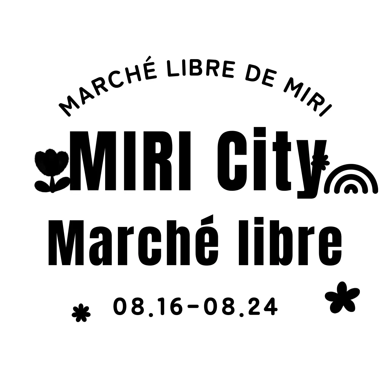 Un marché de producteurs lumineux et joyeux avec des arcs-en-ciel et des fleurs