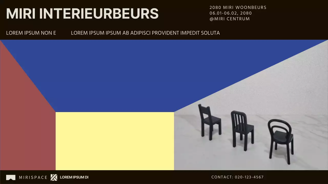 De oproep voor bedrijven om deel te nemen aan de moderne interieurbeurs Bruin en Blauw promoten