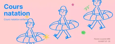 Promouvoir les centres de natation et d'éducation physique bleus et roses pour les enfants