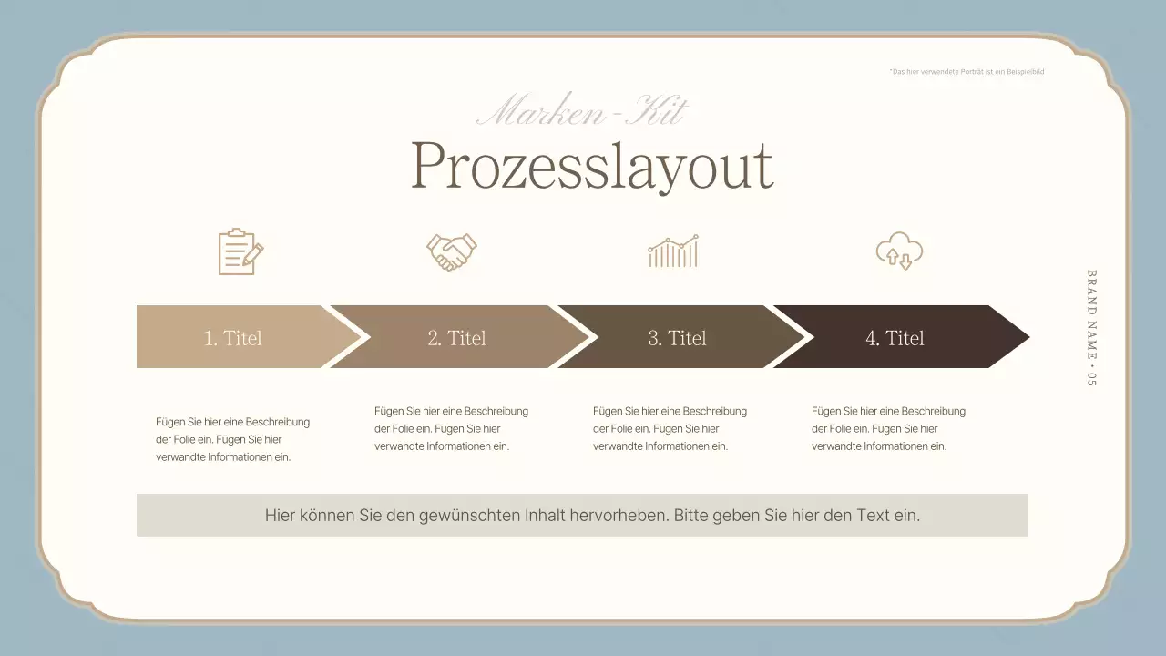 Ein luxuriöses Markenzeichen in Hellblau