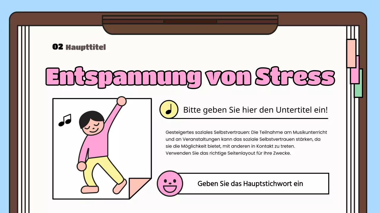 Die Vorteile von gelben und rosafarbenen Musikunterrichtsressourcen