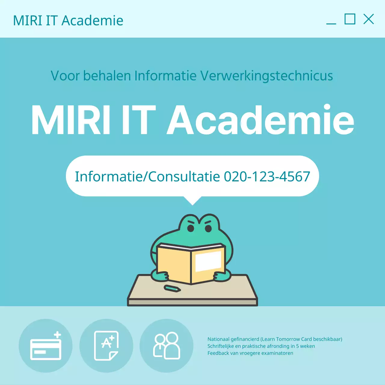 Promoot trendy certificeringscursussen met een lichtblauwe achtergrond