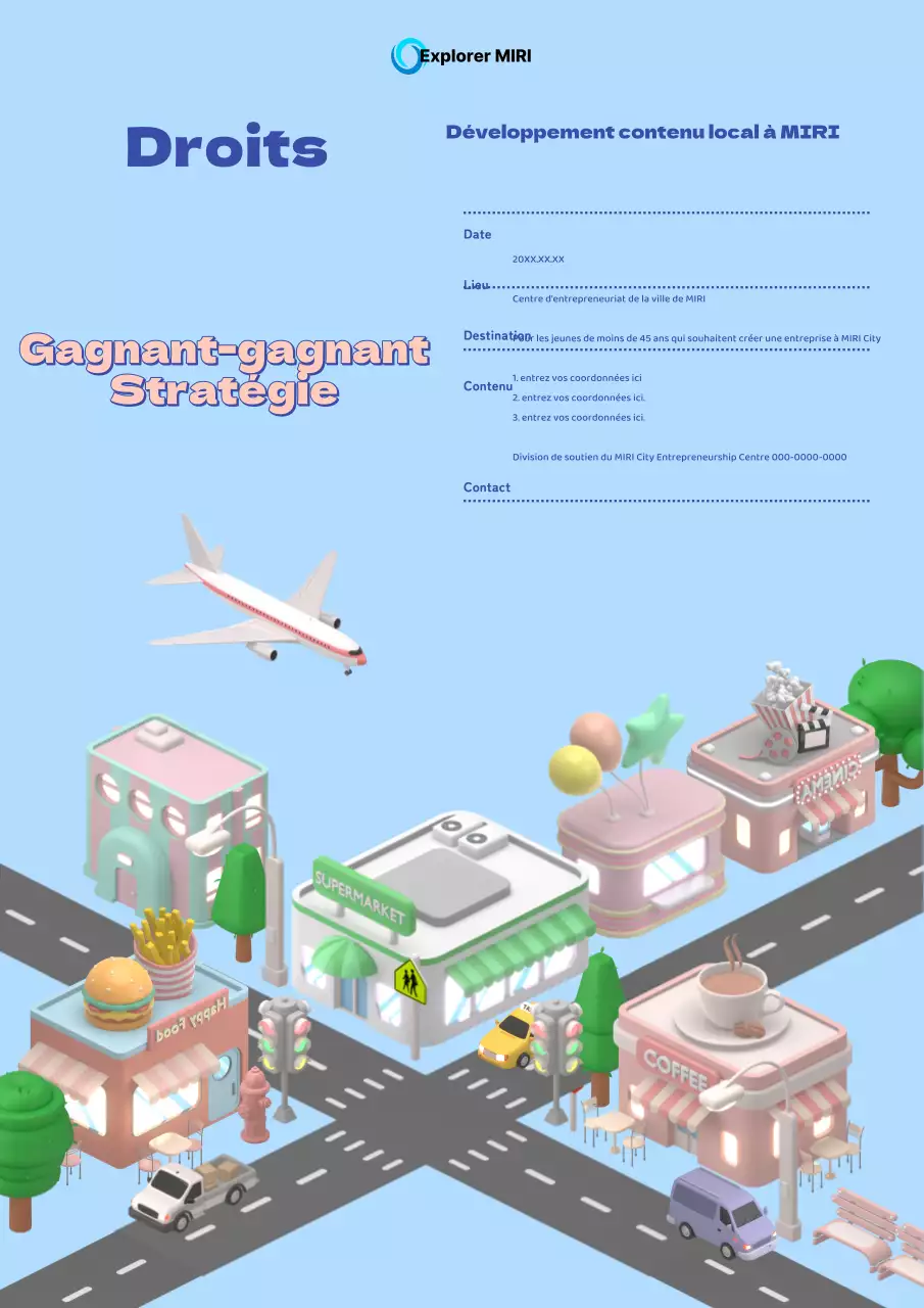 Promouvoir un joli argumentaire rose et bleu clair