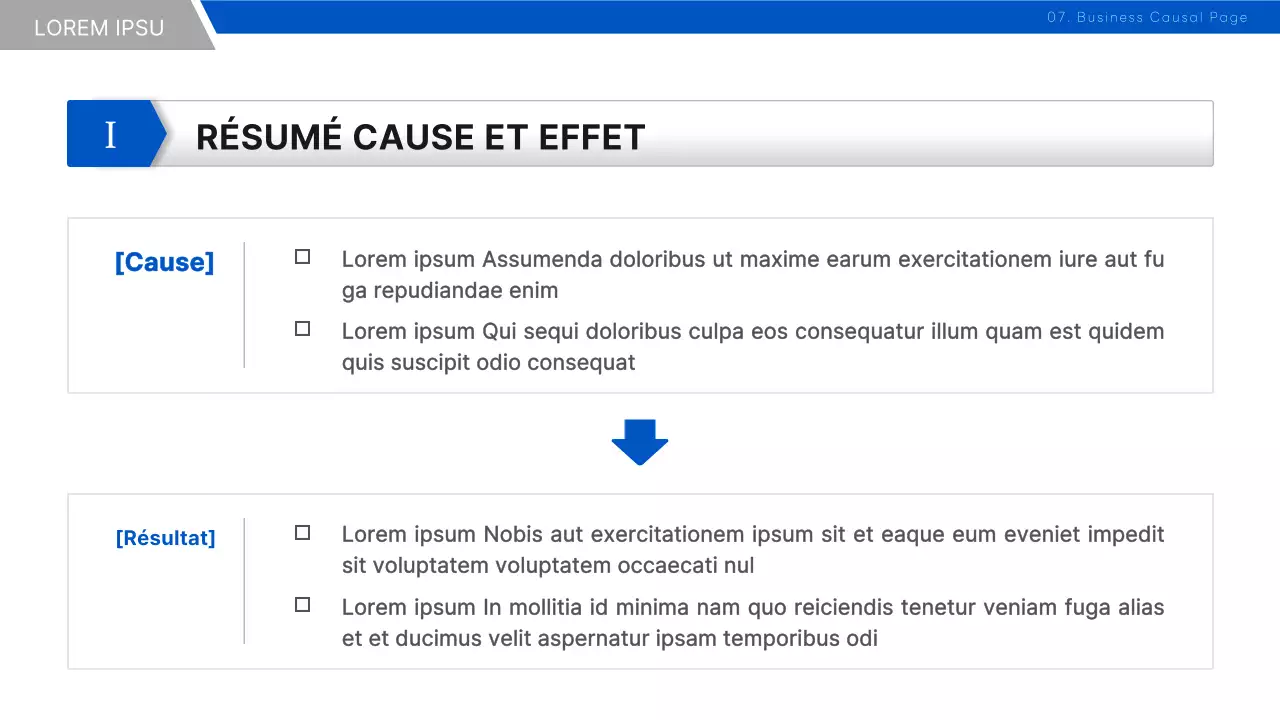 Un rapport simple sur la stratégie d'entreprise en bleu et noir