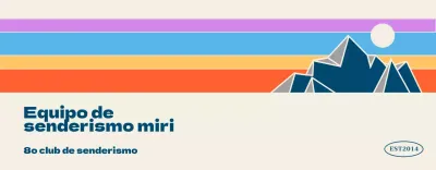 Fomente las asociaciones montañeras con coloridas ilustraciones de montañas y paisajes