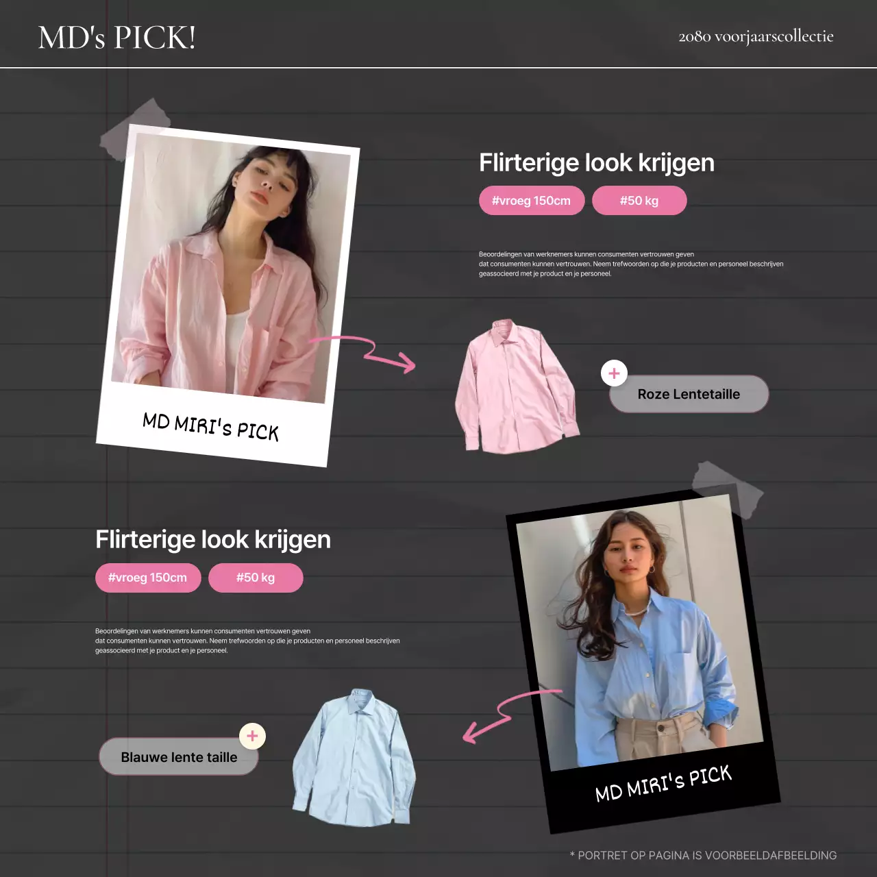 Promoot een kitscherige modereportage in roze