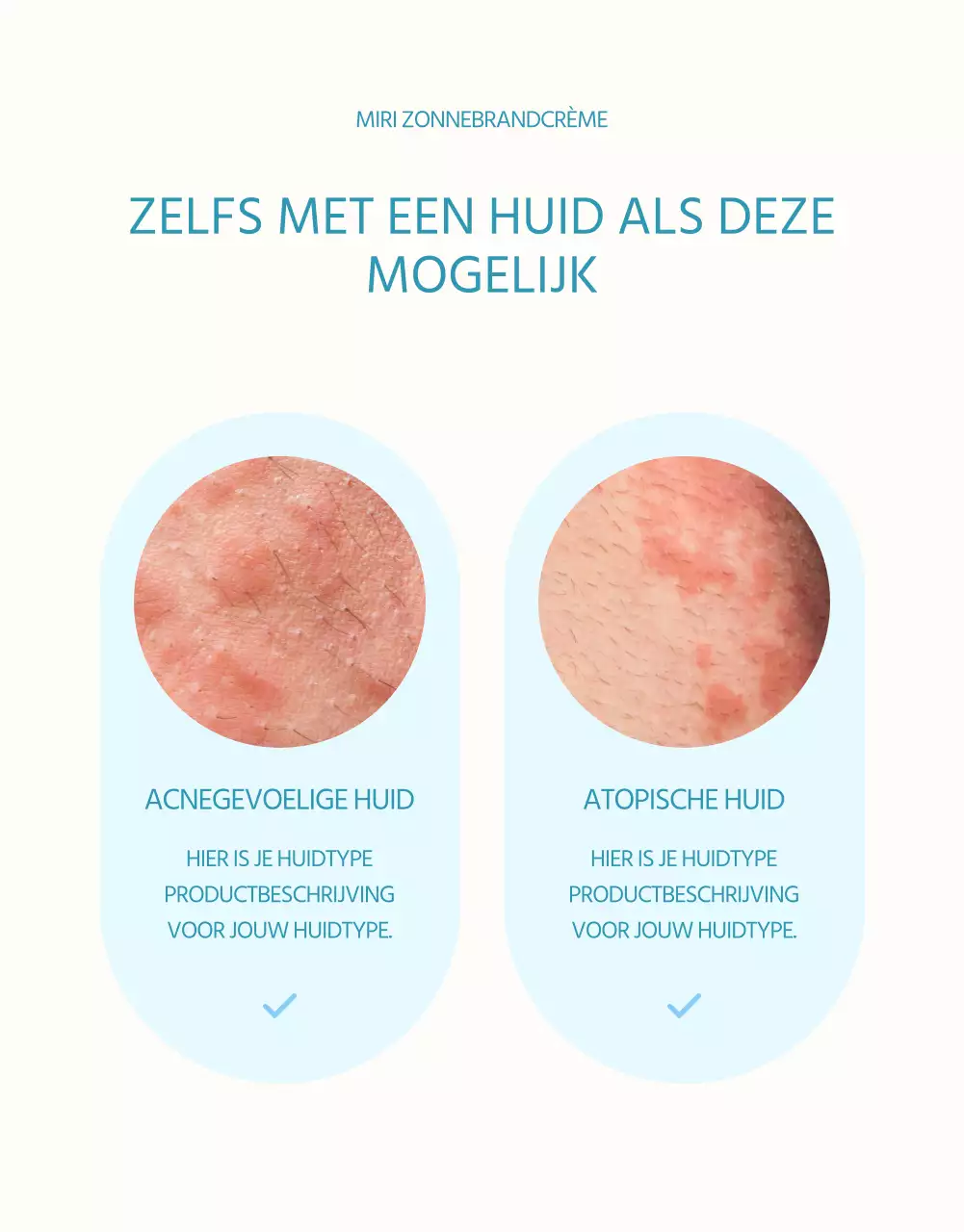 Een eenvoudige zonnebrandcrème in lichtblauw en oranje uitgelegd