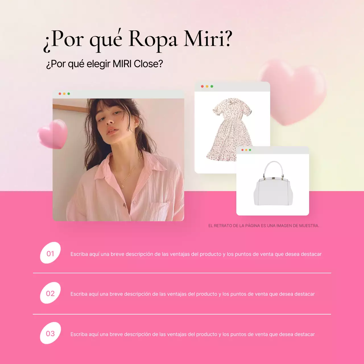 Promueva una introducción a la moda en rosa